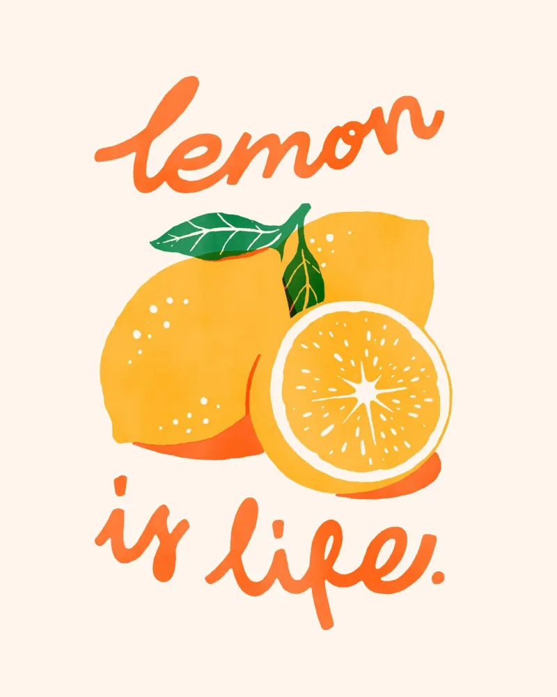 Lemon is Life pellicola backlit da illusthera