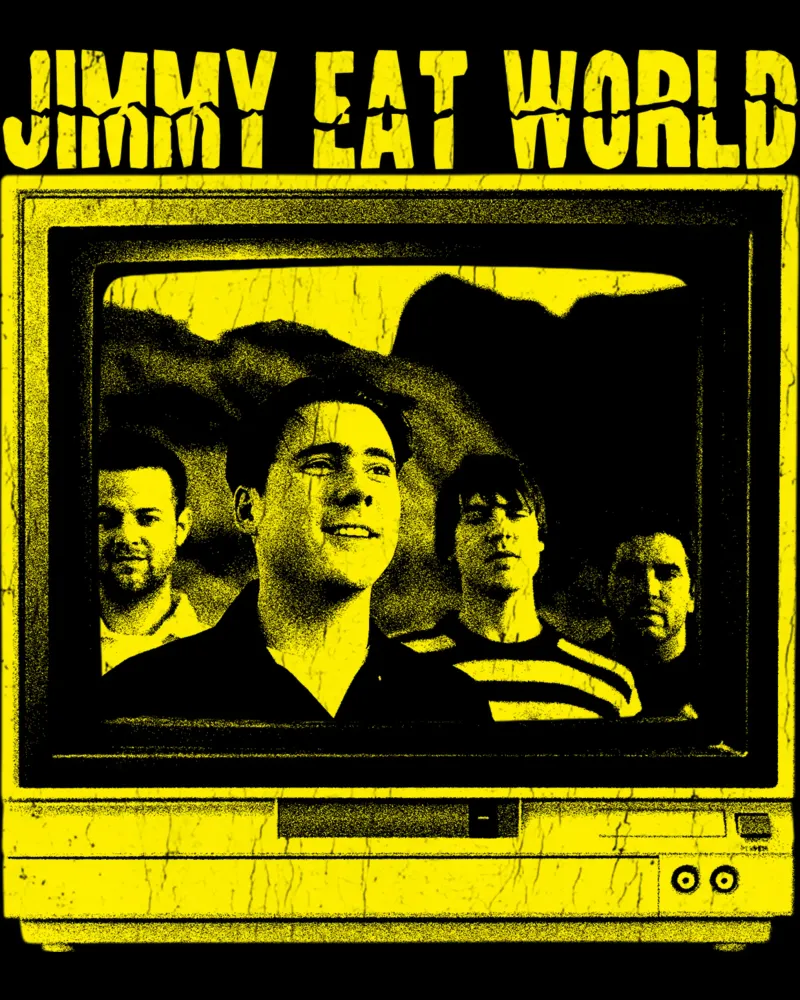 stile grunge Jimmy eat world poster da igoshdesigns