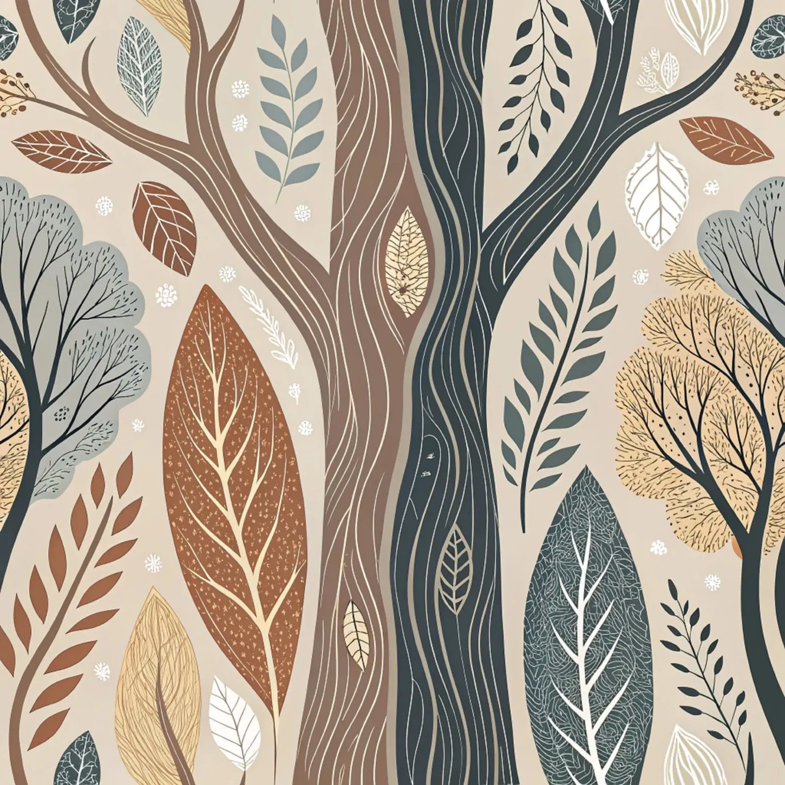 Fantaisie forestière automnale poster avec cadre en plastique de Artistic-shop