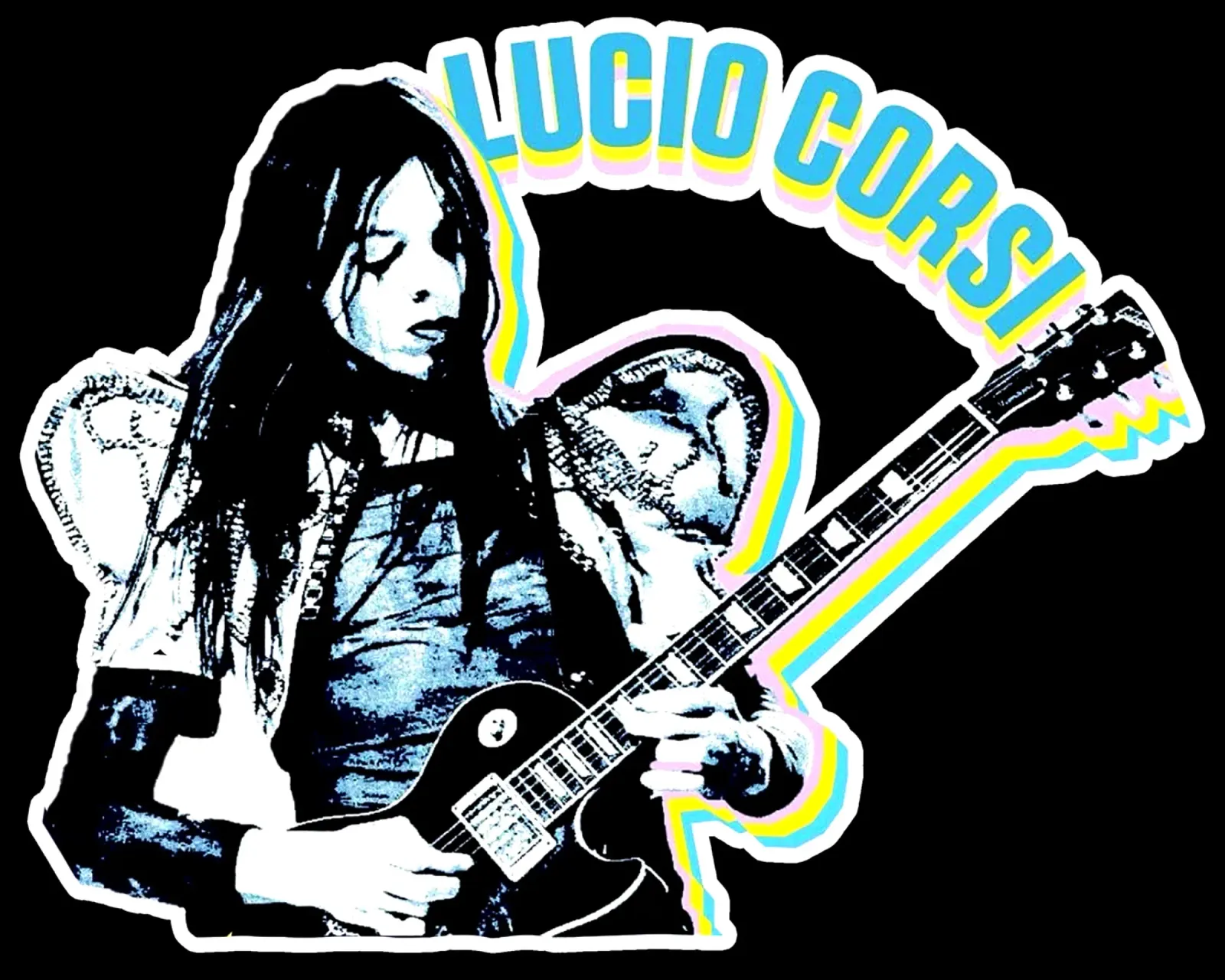 Lucio Corsi Play Guitar Essential T-Shirt poster da anti___heroo