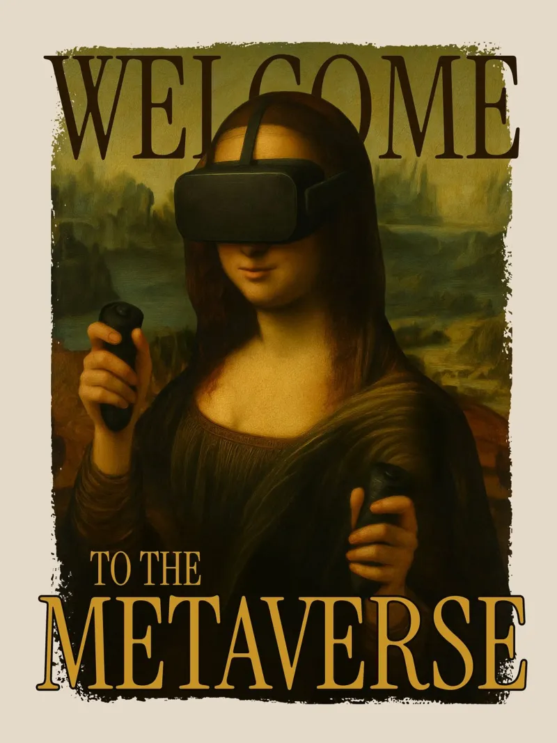 Monna Lisa nel Metaverso poster da 🥝 KIWI STORE