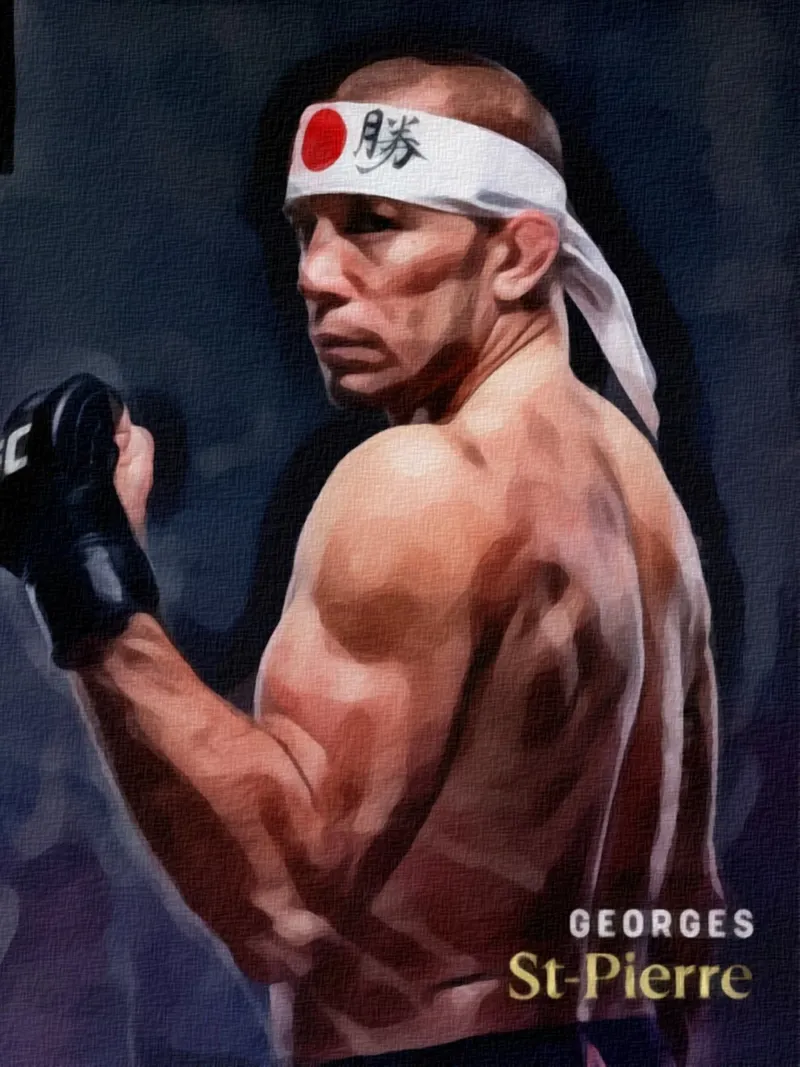 georges st-pierre campione UFC 2017 poster da dan band