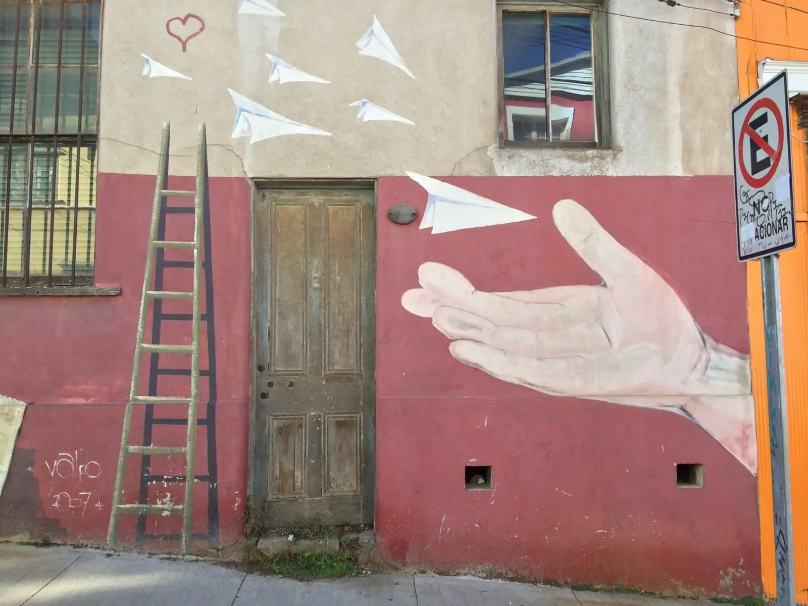 Arte di strada rosa principale tela con Cornice a cassetta da LinaTravels