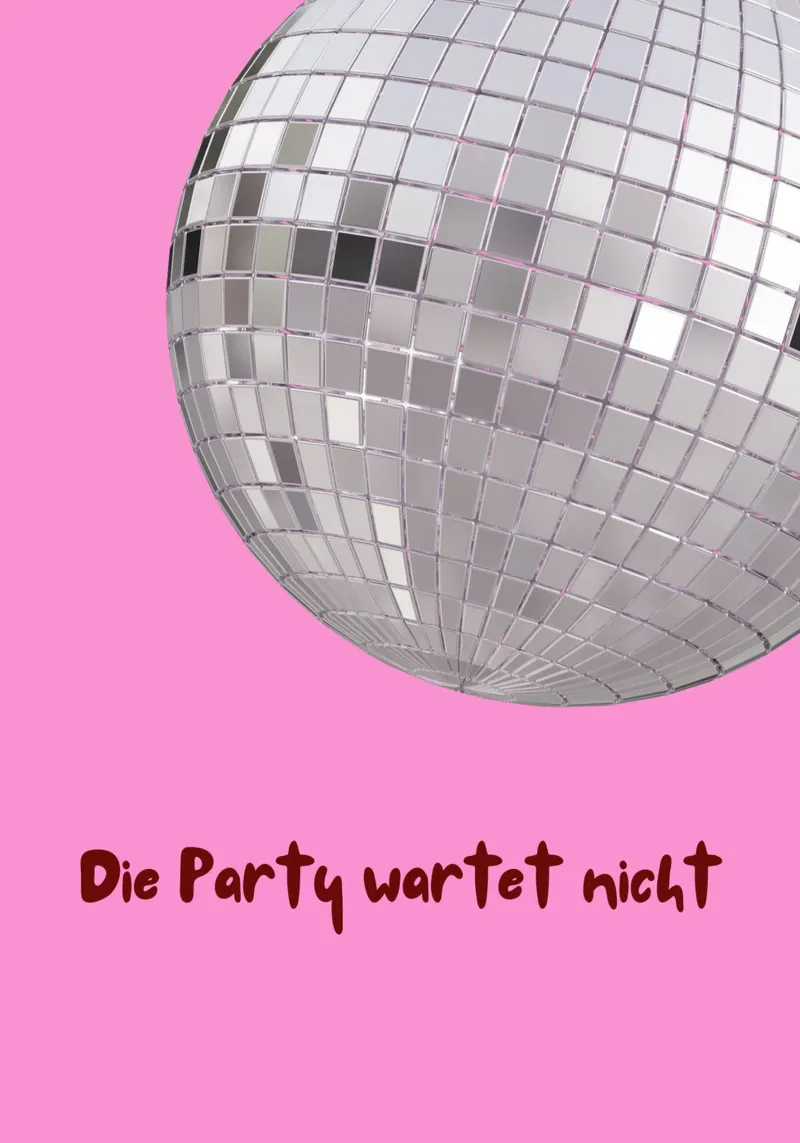 Die Party wartet nicht poster con telaio in plastica da https://www.juniqe.com/de/shop/artemis