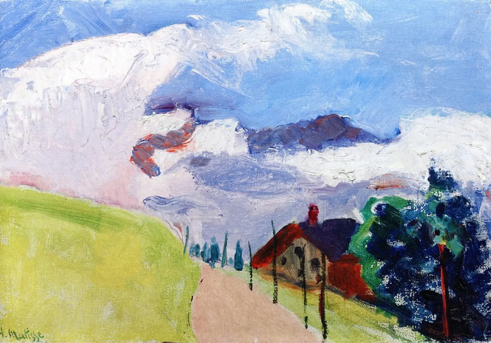strada del villaggio collinare poster da briyan shop