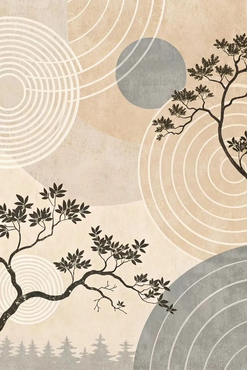 minimalist circle line poster da lily