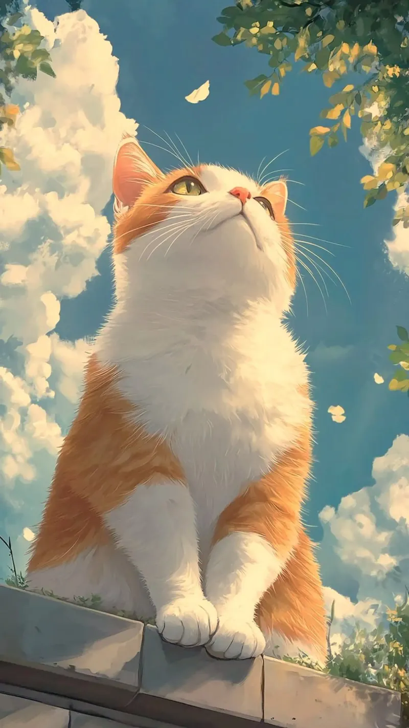 kitty viewing the sky tela con Cornice a cassetta da kichin