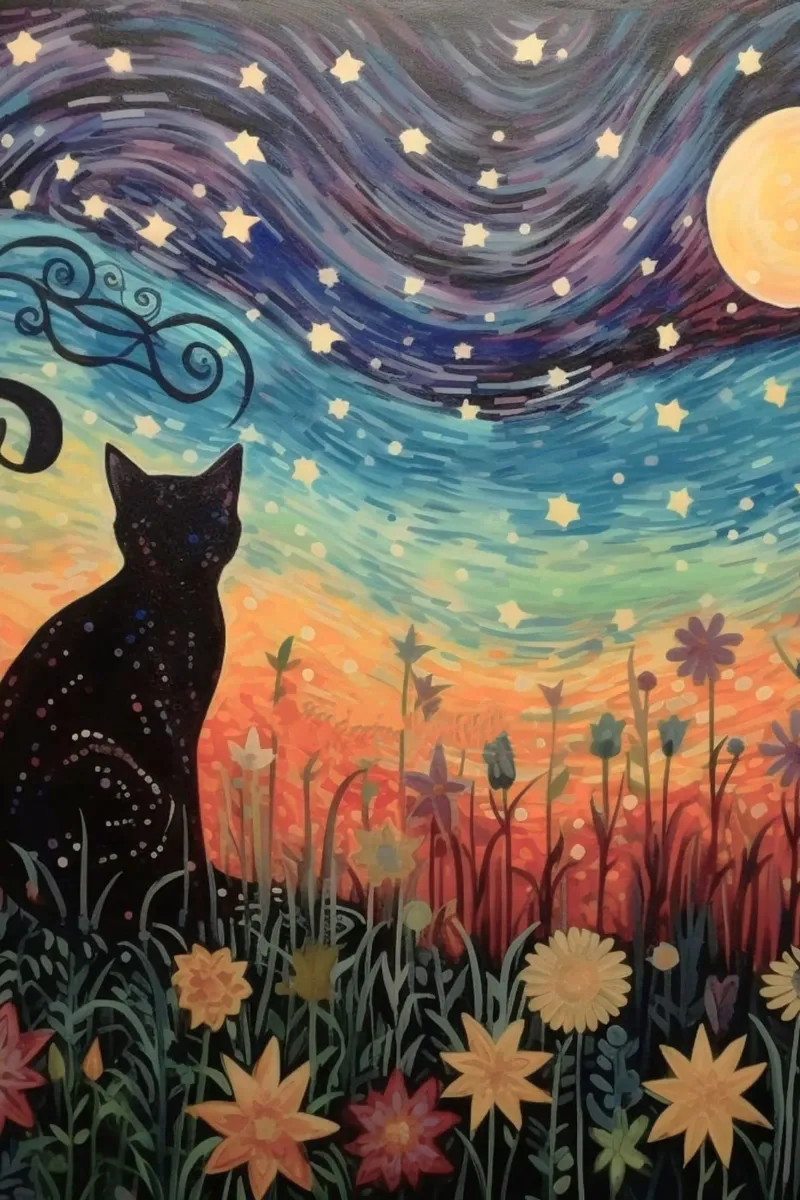 cat view the fairy sky poster da carsa