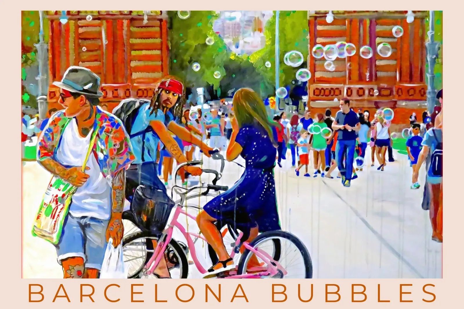Barcelona Bubbles pellicola backlit da Happy 😃 Art 🎨 by Christine Schnoell