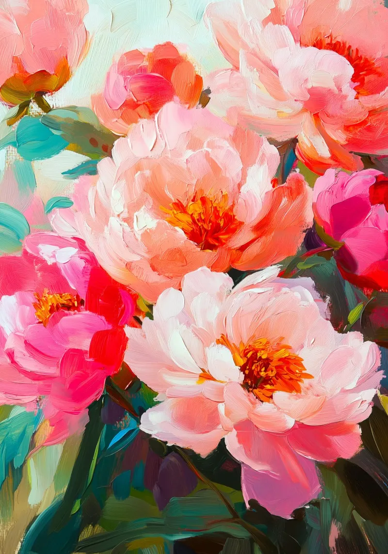 Dipingere i fiori poster da Justyna Jaszke JBJart