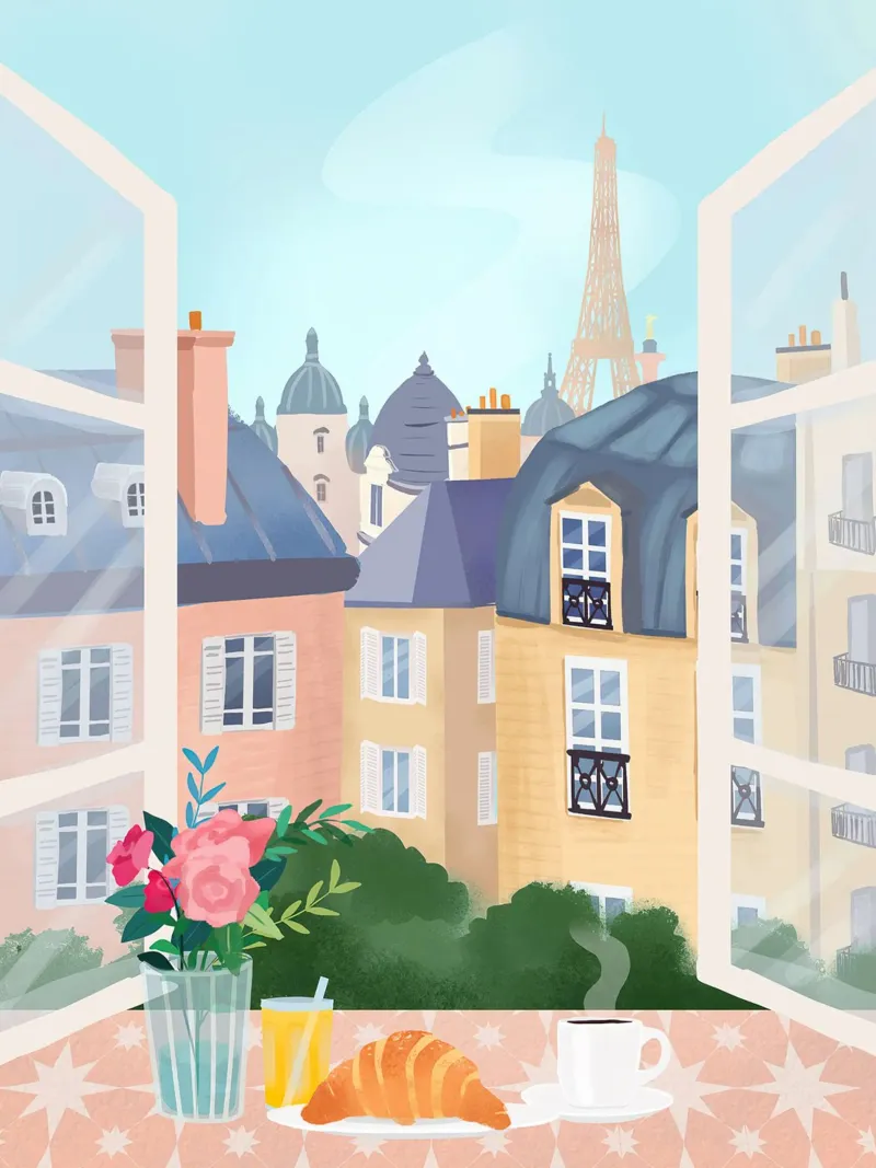 Window to Paris poster da mirei aguerro