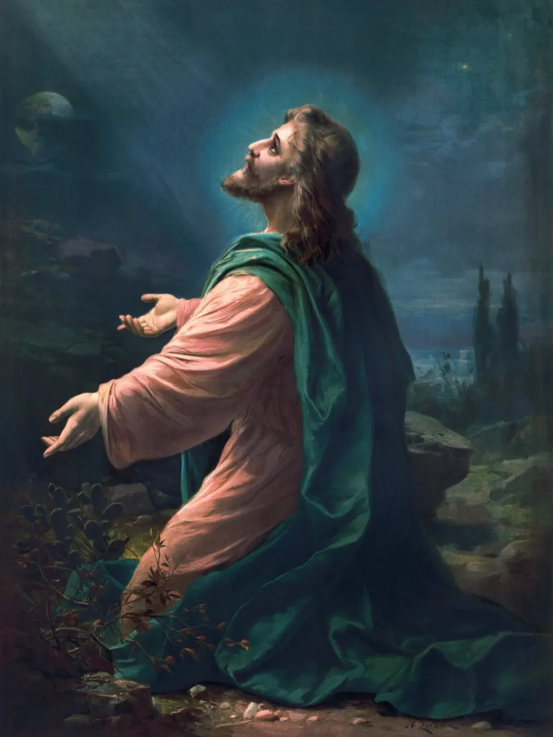 Christ in the Garden of Gethsemane poster da apoloprints