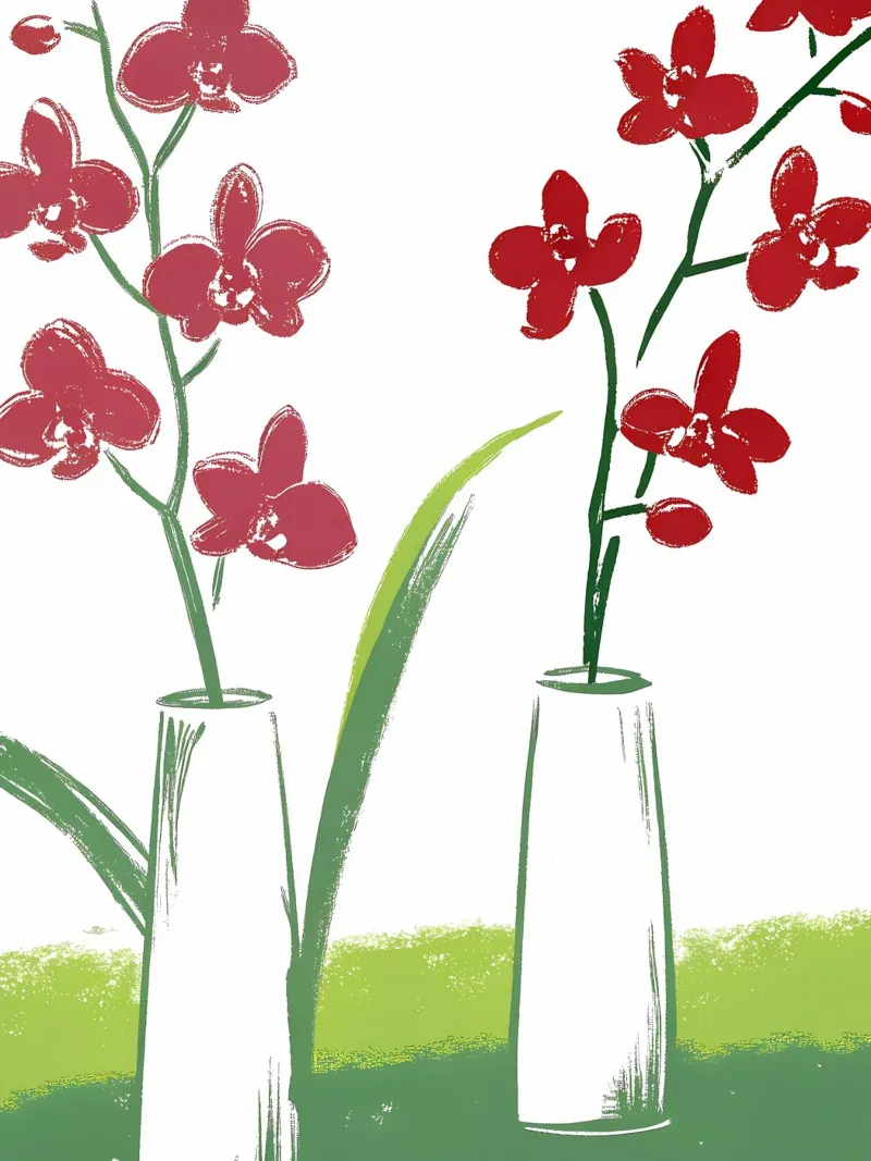 Due vasi di fiori poster da PREKETEWE