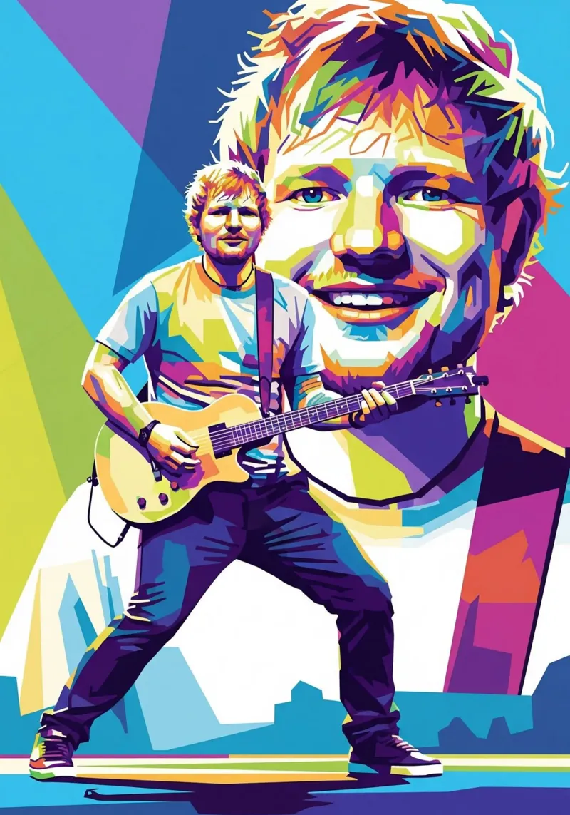 Il sorriso di Ed Sheeran poster da Hantamrata