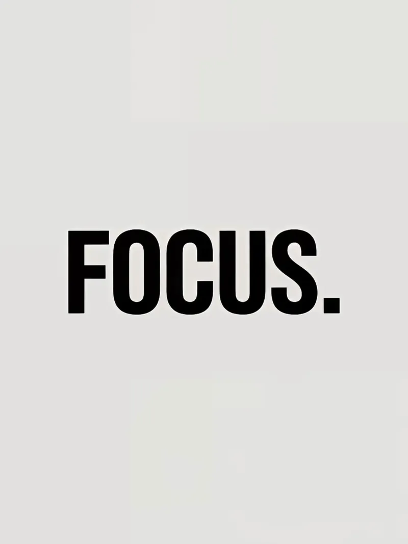 Focus Text Art poster da Noah Bouchard