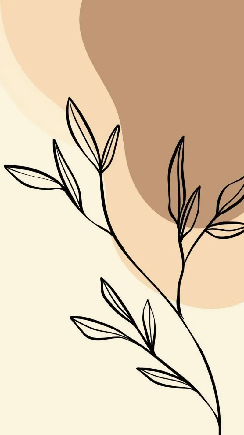 shape and line flower tela con Cornice a cassetta da hamily