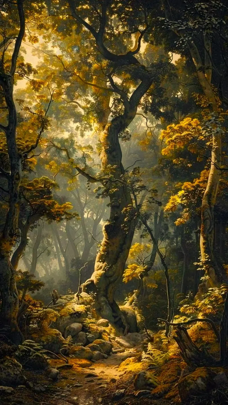 forest in sunset poster da hamily