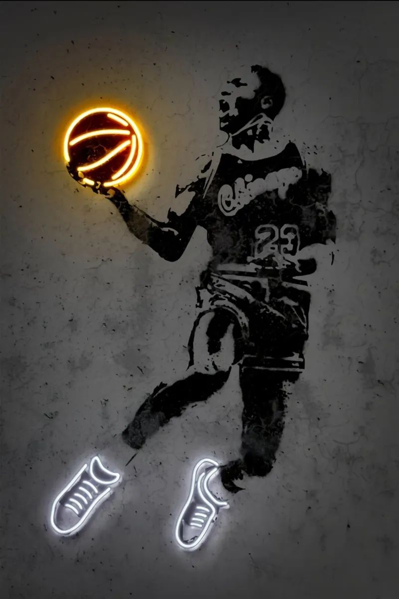 michael jordan luce poster da Yogashop