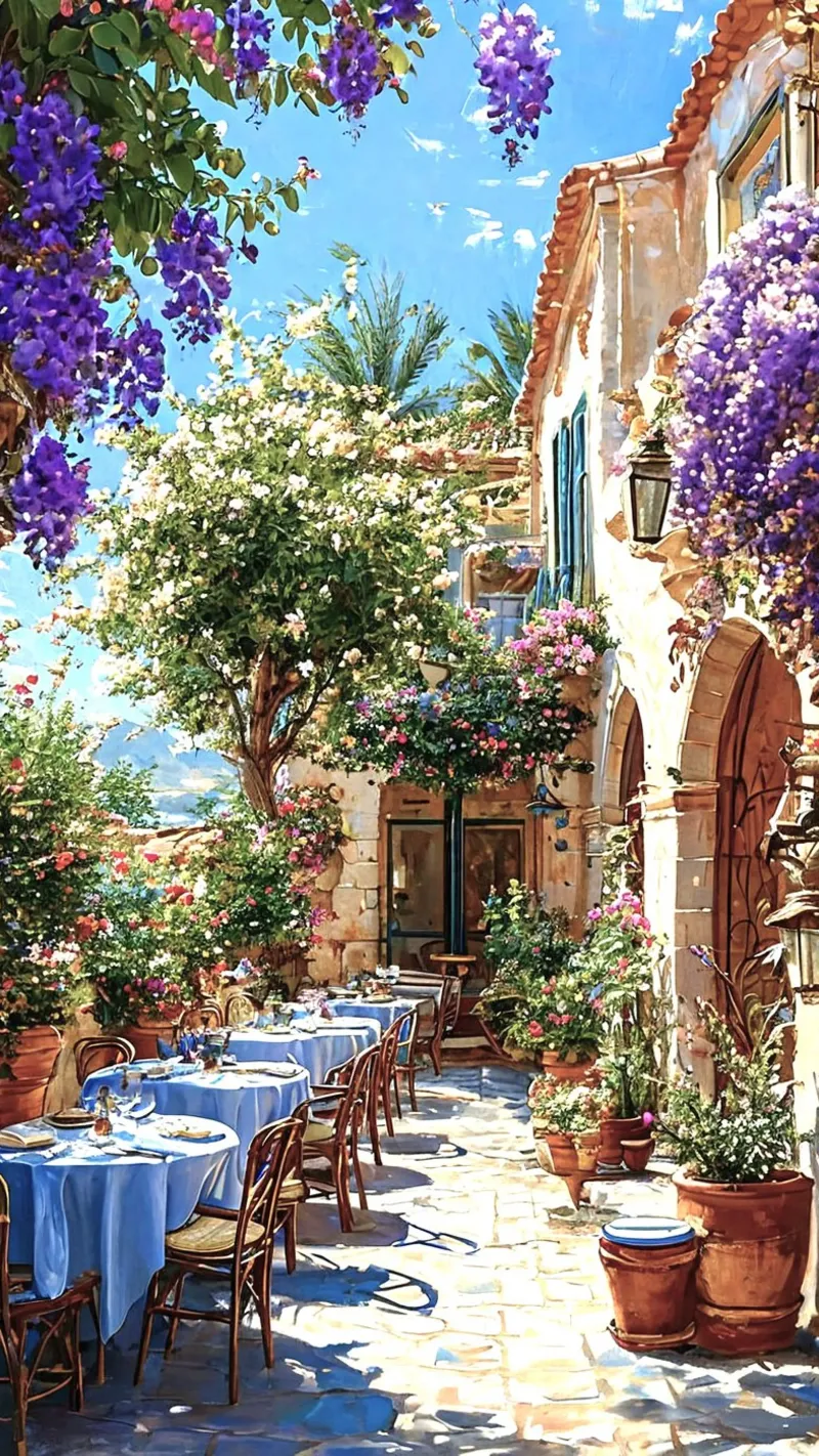 cafe chill in flower poster con telaio in alluminio da hamily