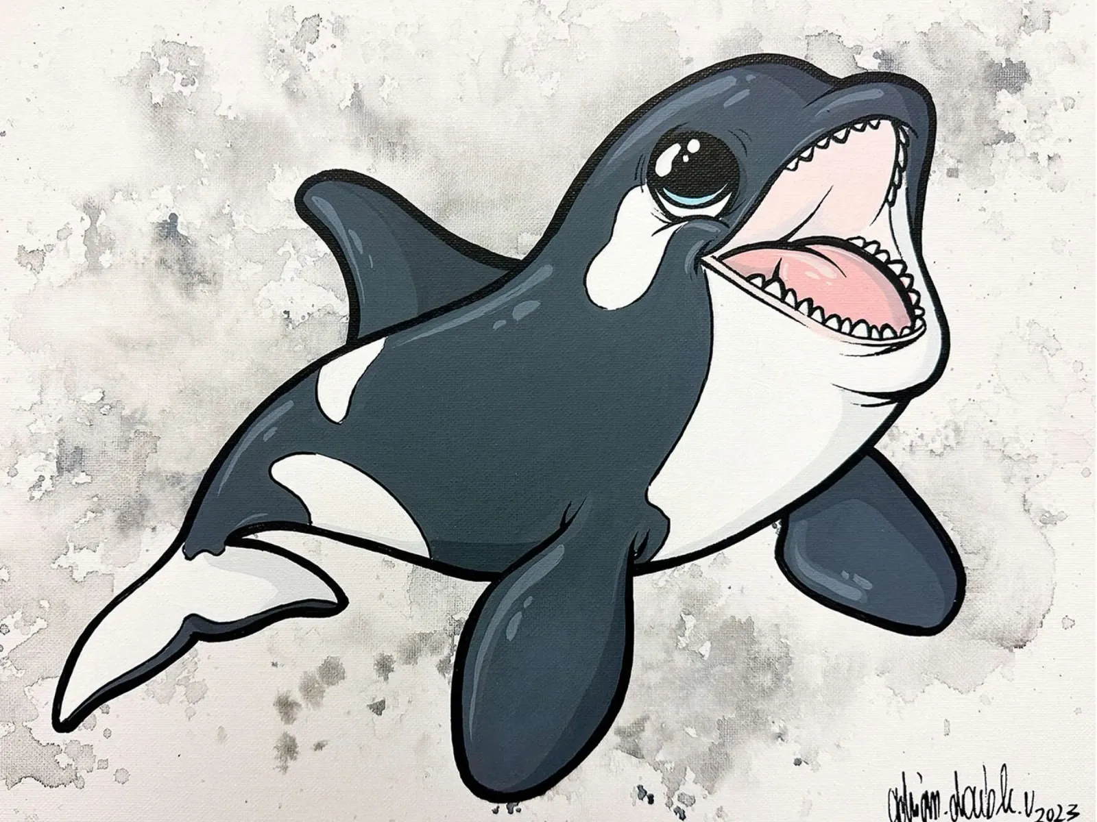 Baby Orca poster da David Jackson