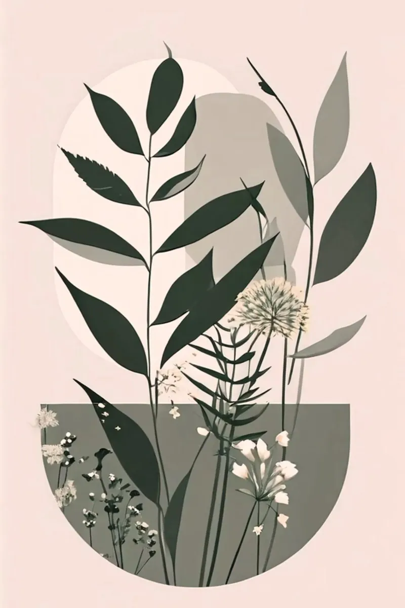flower in circle poster da panada