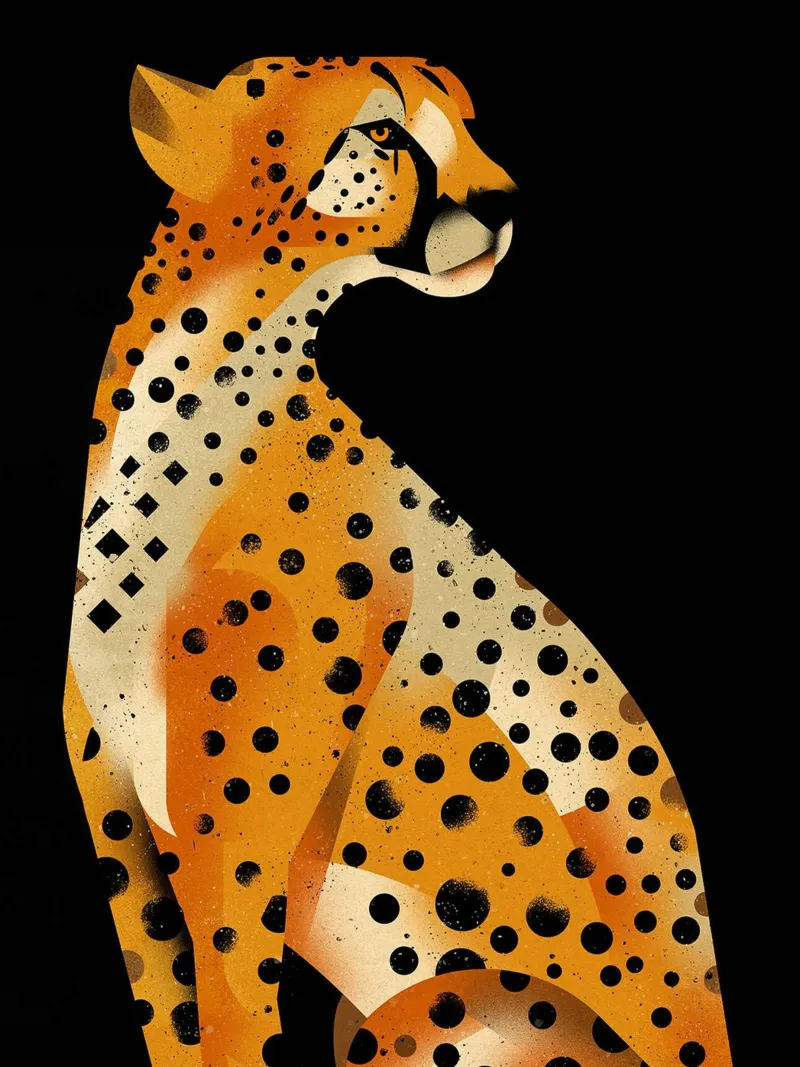 Ghepardo di Dieter Braun poster da David Jackson