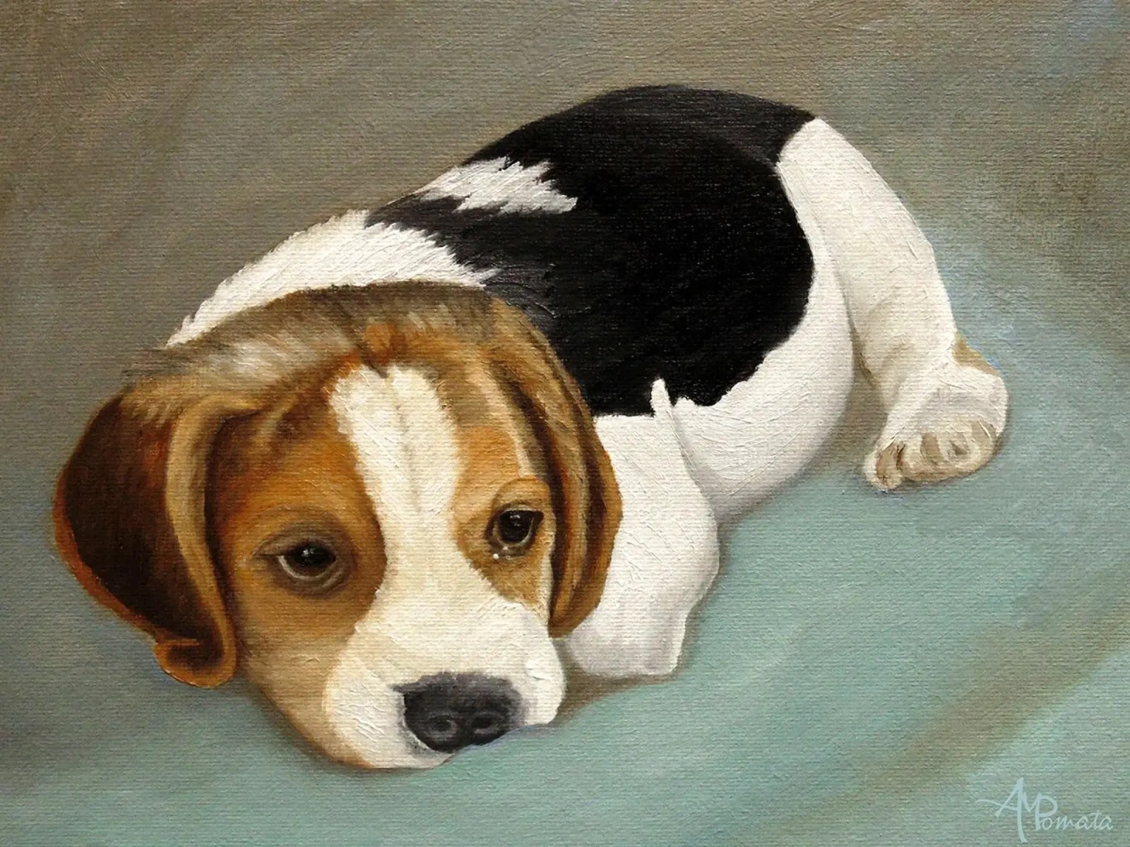 Beagle carino poster da David Jackson