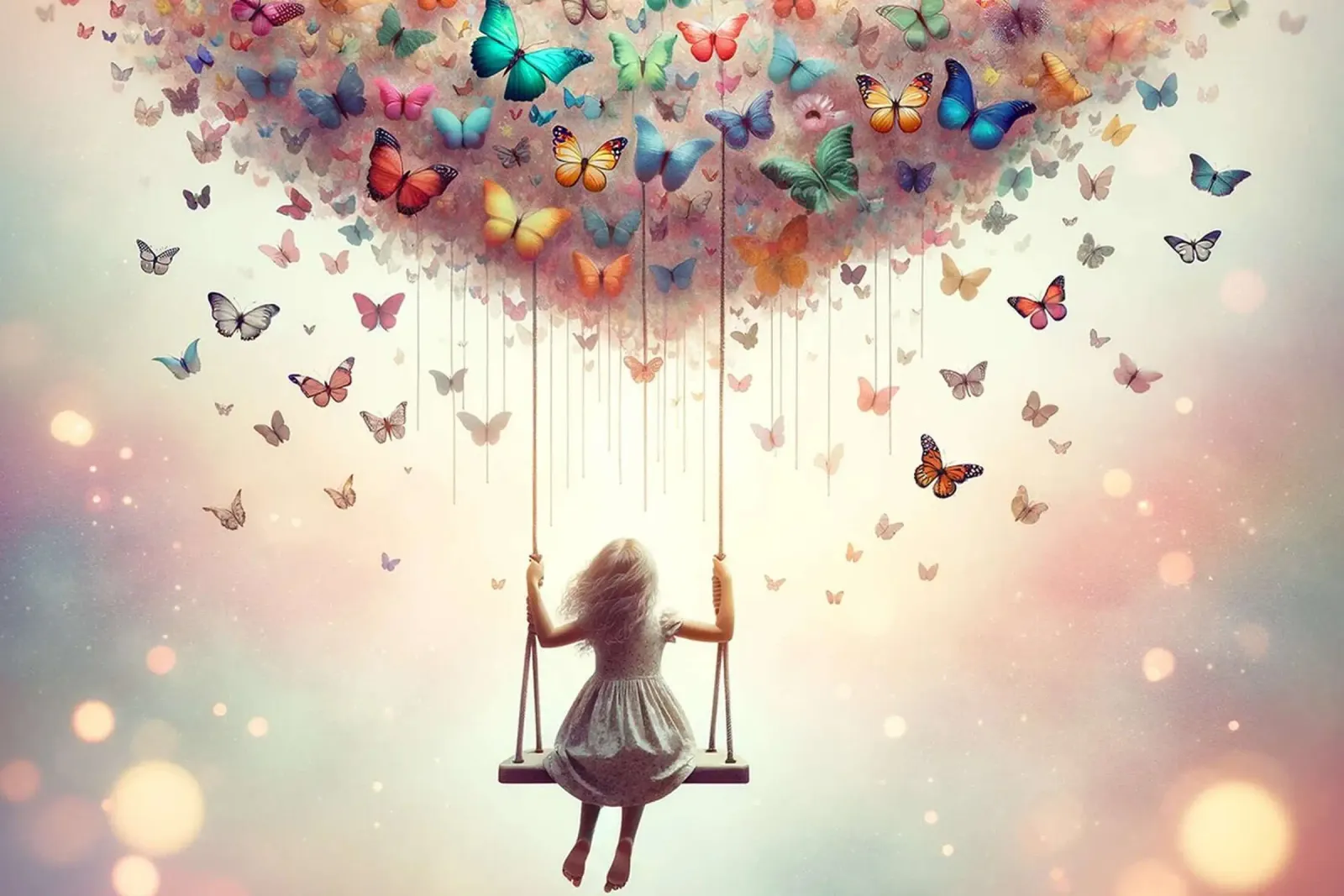 Volo di sogno su ali di farfalla poster da David Jackson