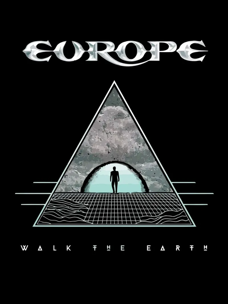 Europe Walk The Earth poster con telaio in plastica da Dumery Art