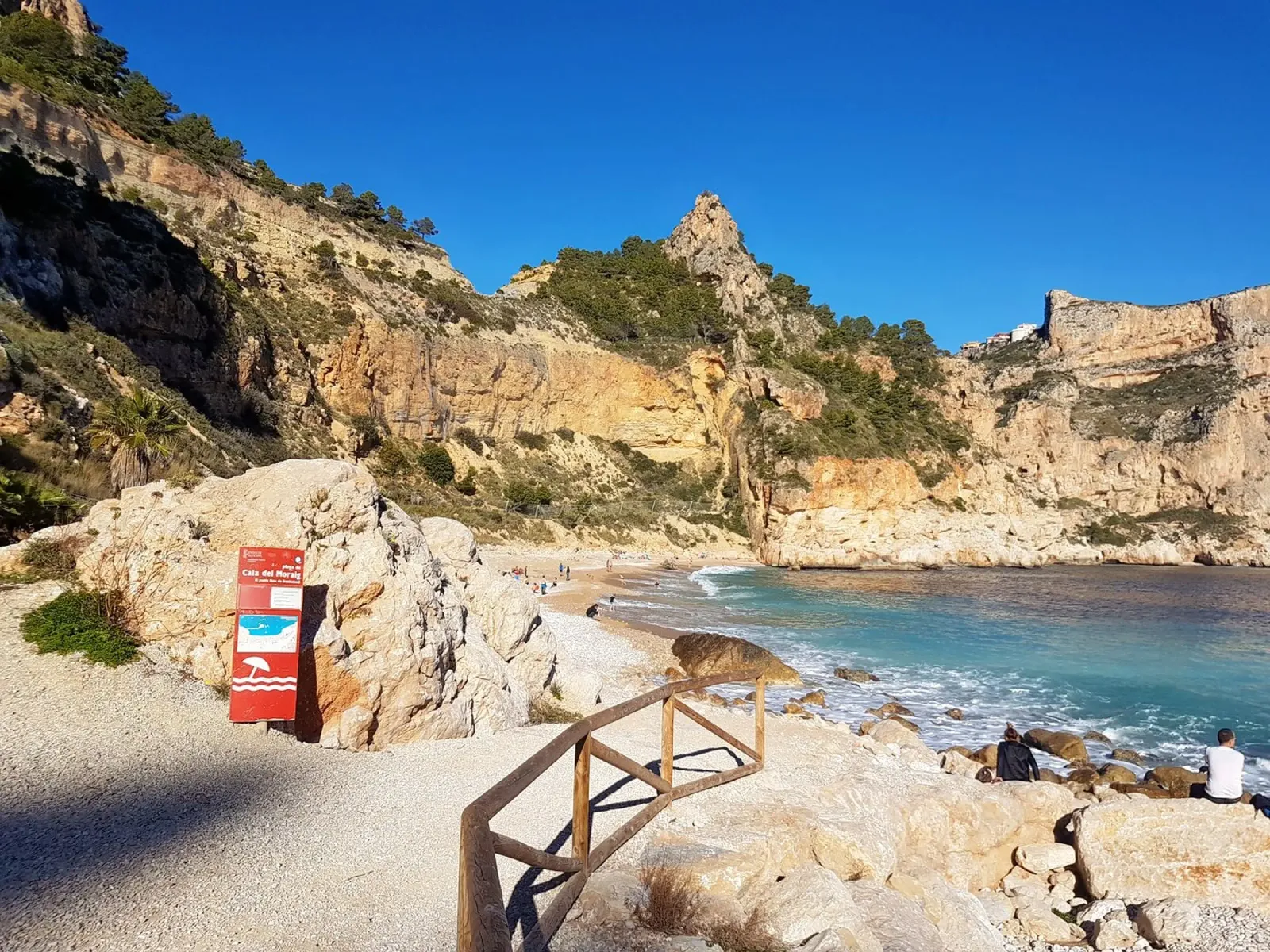 Cala del Moraig pellicola backlit da dava