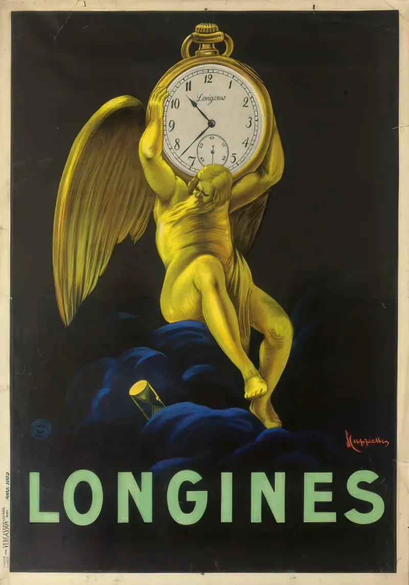 Gli orologiai svizzeri Longines poster con telaio in plastica da mix mate