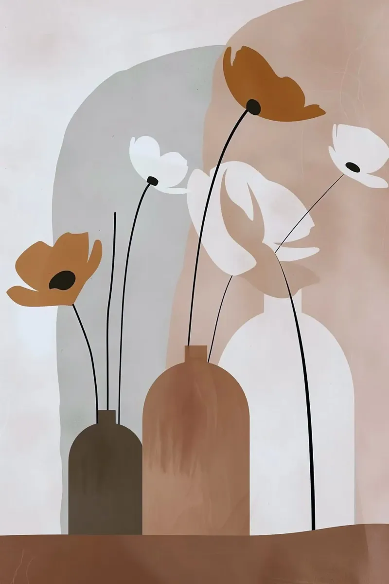 shape colors vase poster da chaodays