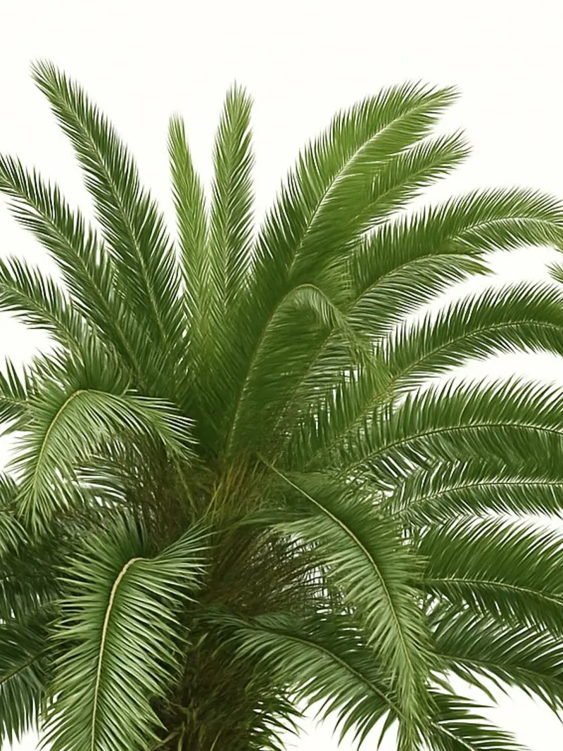 Palma tropicale Green Vibes poster con telaio in alluminio da Casa Calm