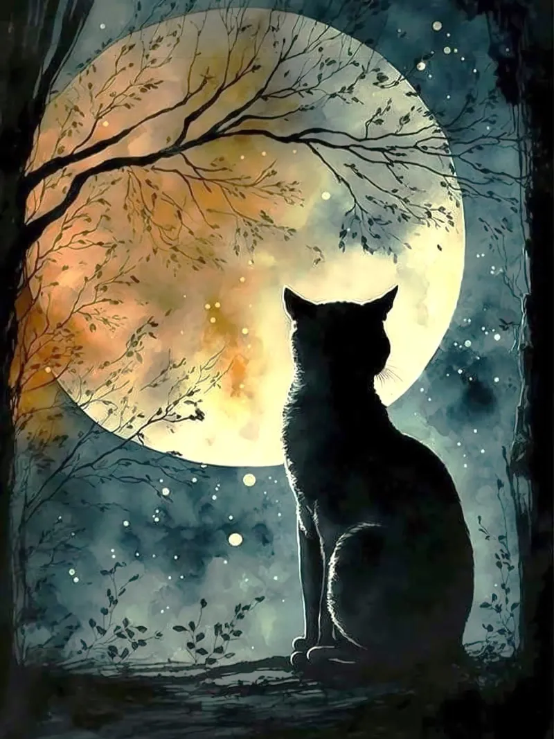 kitty in shadow poster da lily
