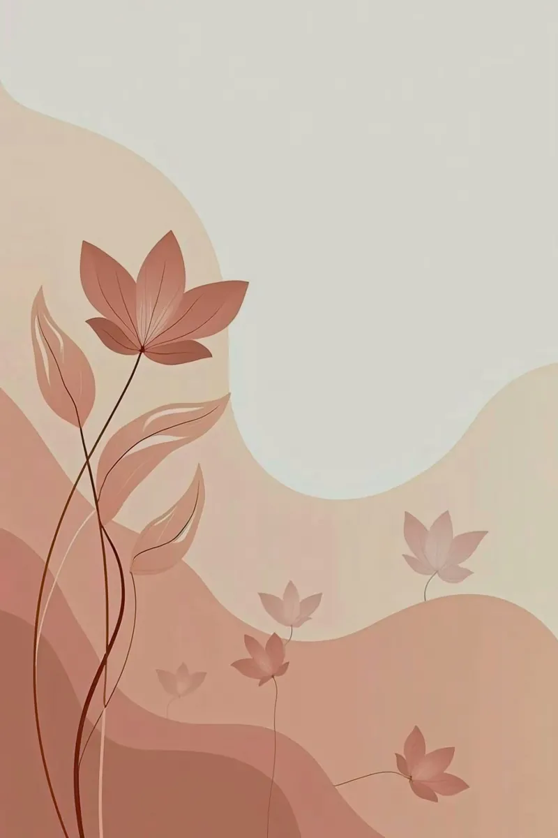 curve line nature flower poster da Good days