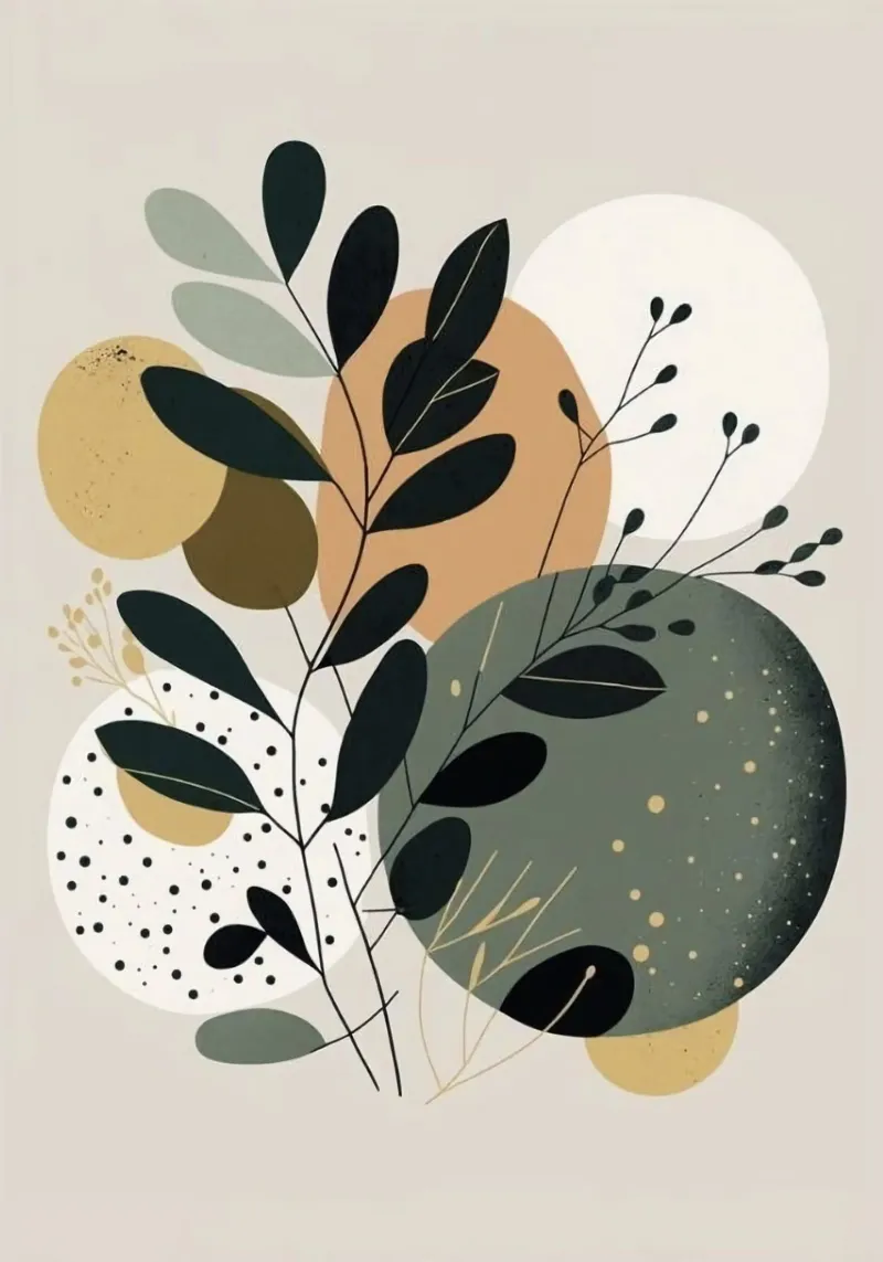 colorful shape and nature poster da Good days