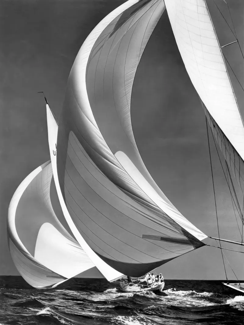 Spinakers su barche a vela da competizione, 1940 poster da vintgeseyn