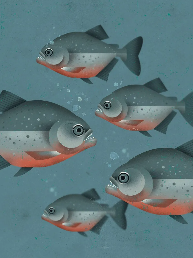 Piranha poster da David Jackson