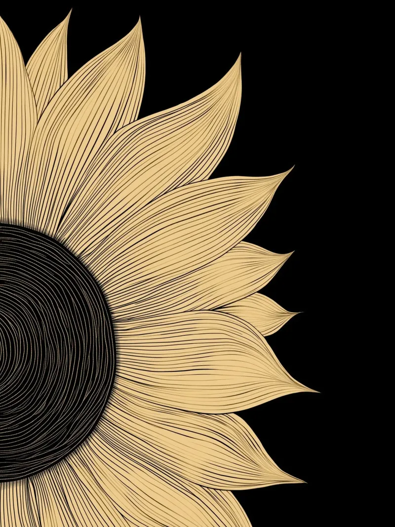 Girasole pellicola backlit da Imagine