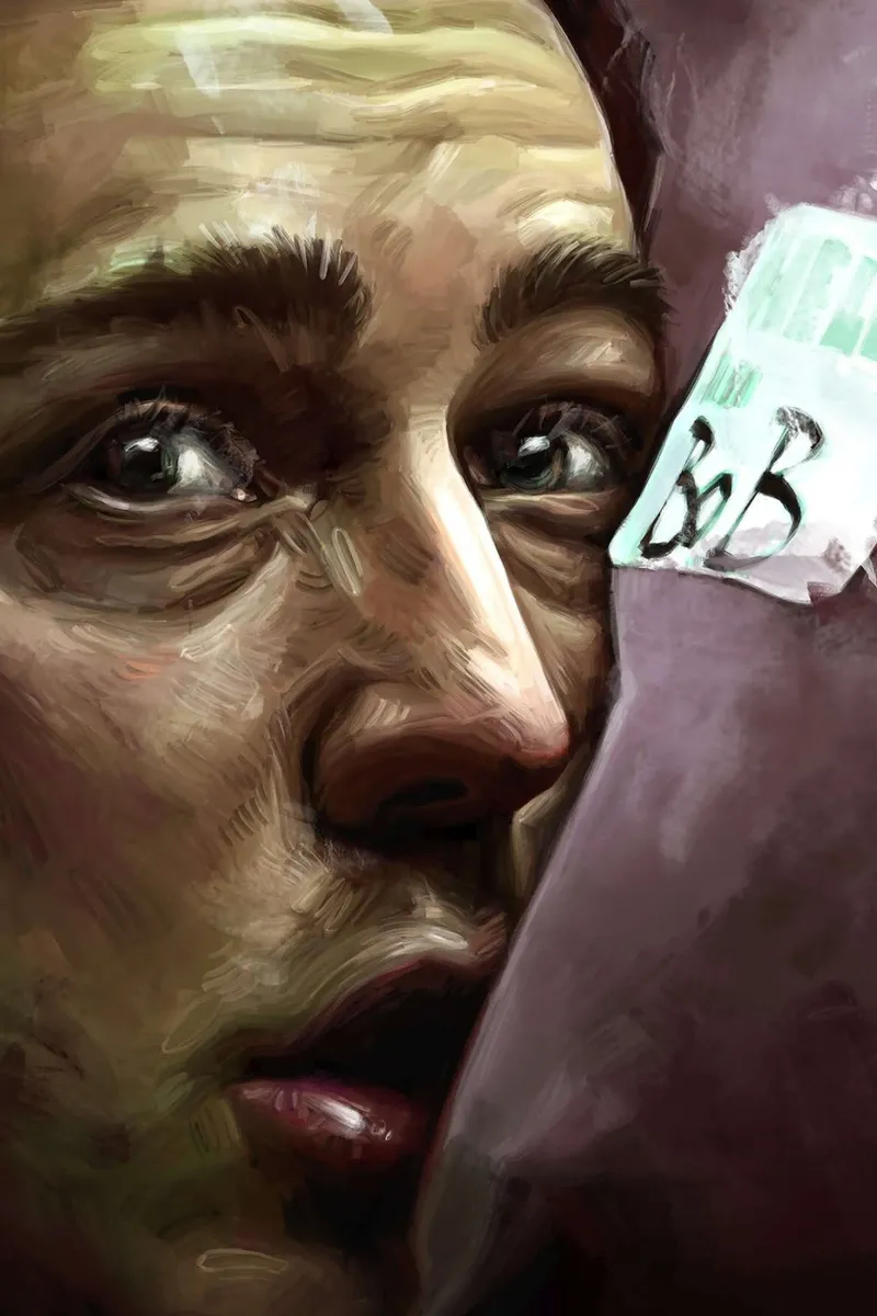 Bob di Dmitry Belov poster con telaio in alluminio da Oscar Frazier