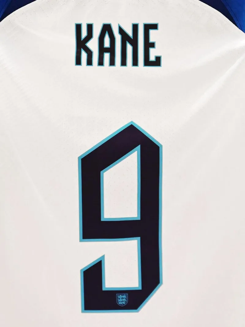 Harry Kane Engeland Elftal Jersey canvas met Baklijst van dark eagle