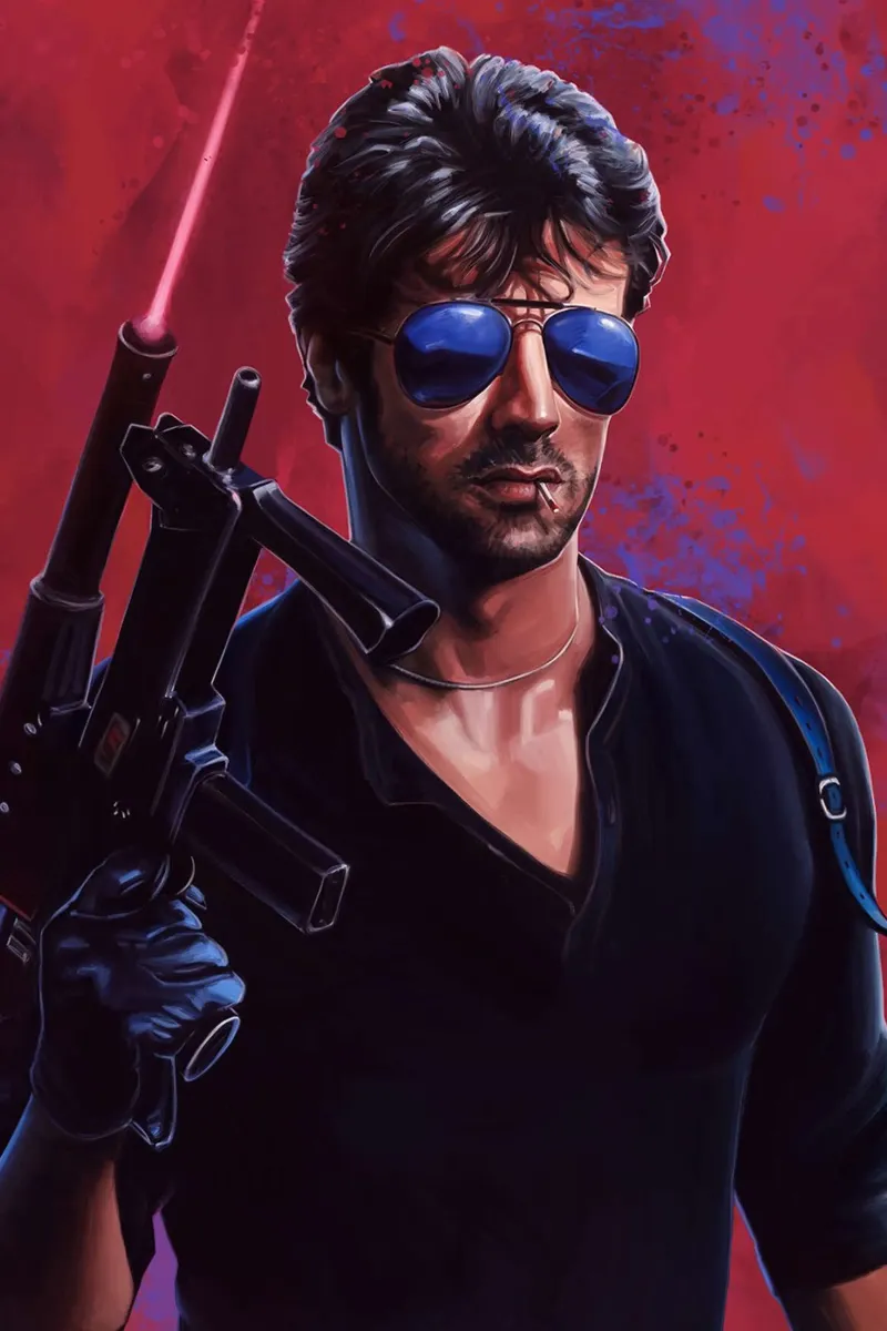 Cobra by Dmitry Belov canvas with Floater frame by Oscar Frazier