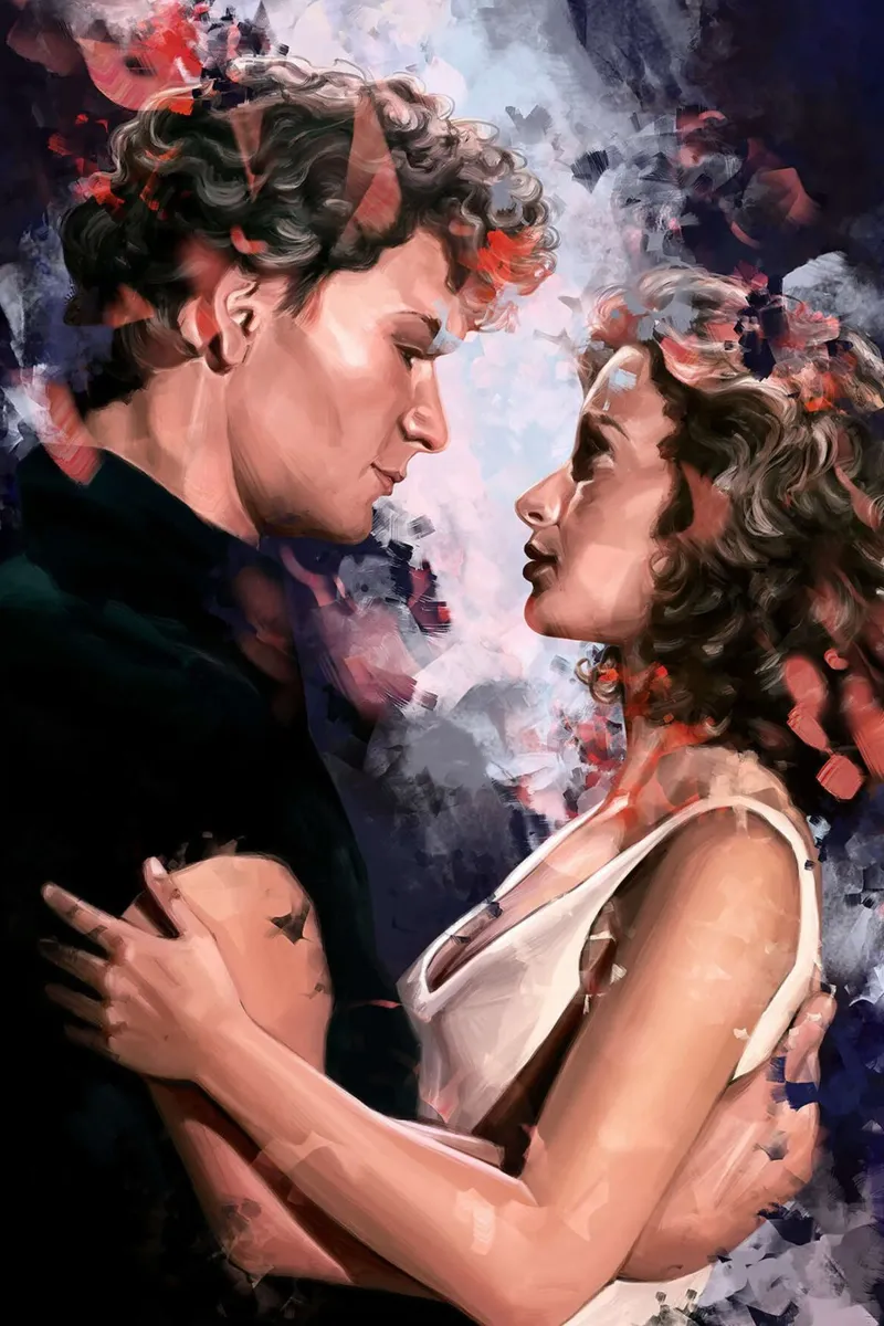 Dirty Dancing tela con Cornice a cassetta da Oscar Frazier