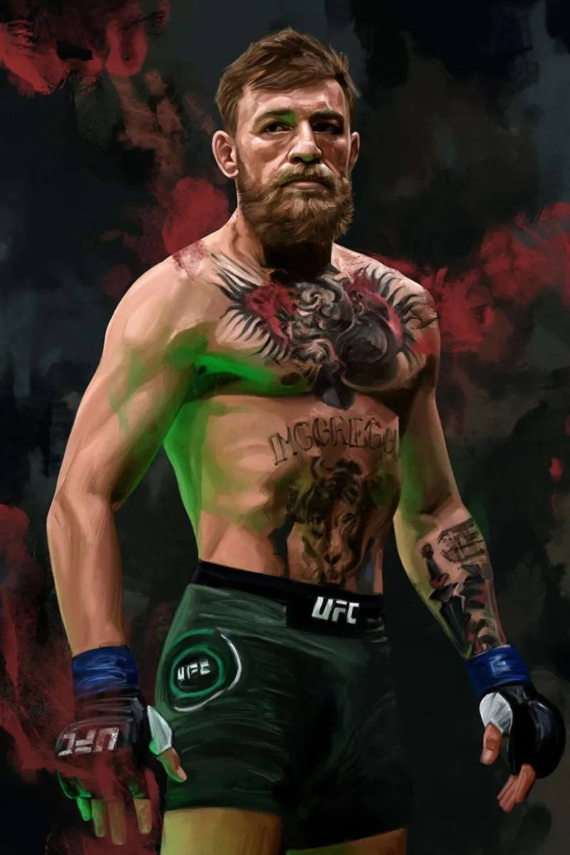 Conor McGregor di Dmitry Belov tela con Cornice a cassetta da Oscar Frazier