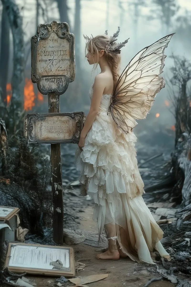 The Forgotten Path - Lost Fairy Art Print tela con Cornice a cassetta da Synthaira