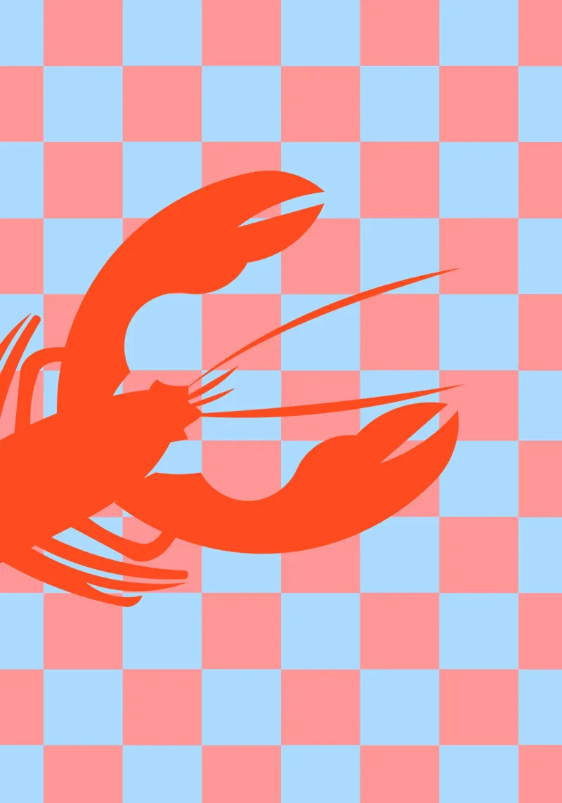 Lobster. Lobsterliebe. poster da FRICKE DESIGN