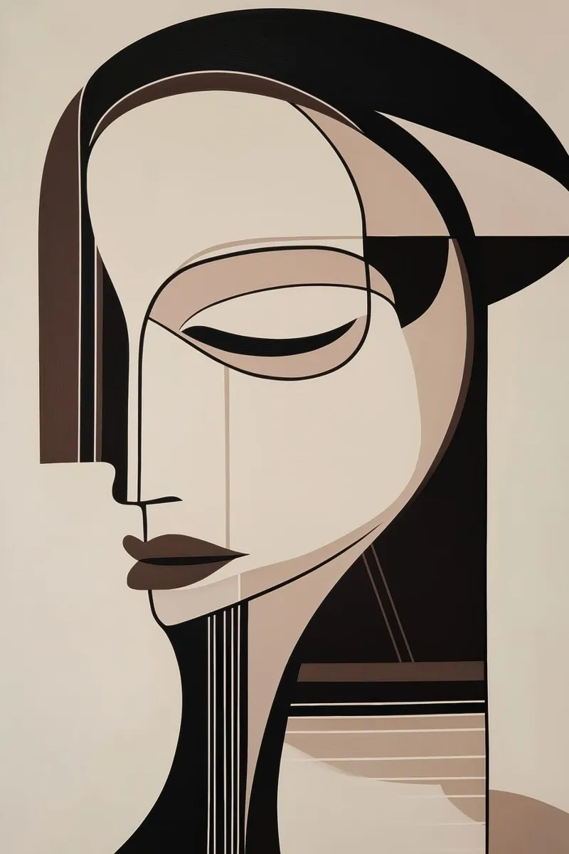 Mujer abstracta hahnemühle de Imagine