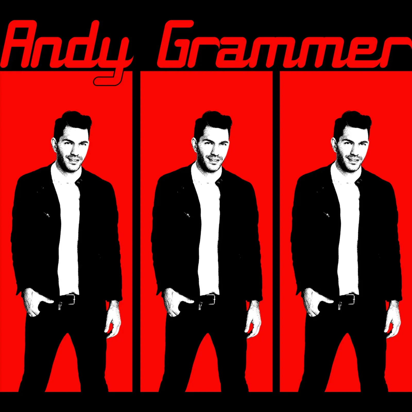 Reggae in stile vintage Andy Grammer tela con Cornice a cassetta da grass.studio_