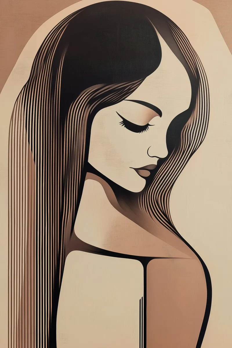 Mujer abstracta hahnemühle de Imagine