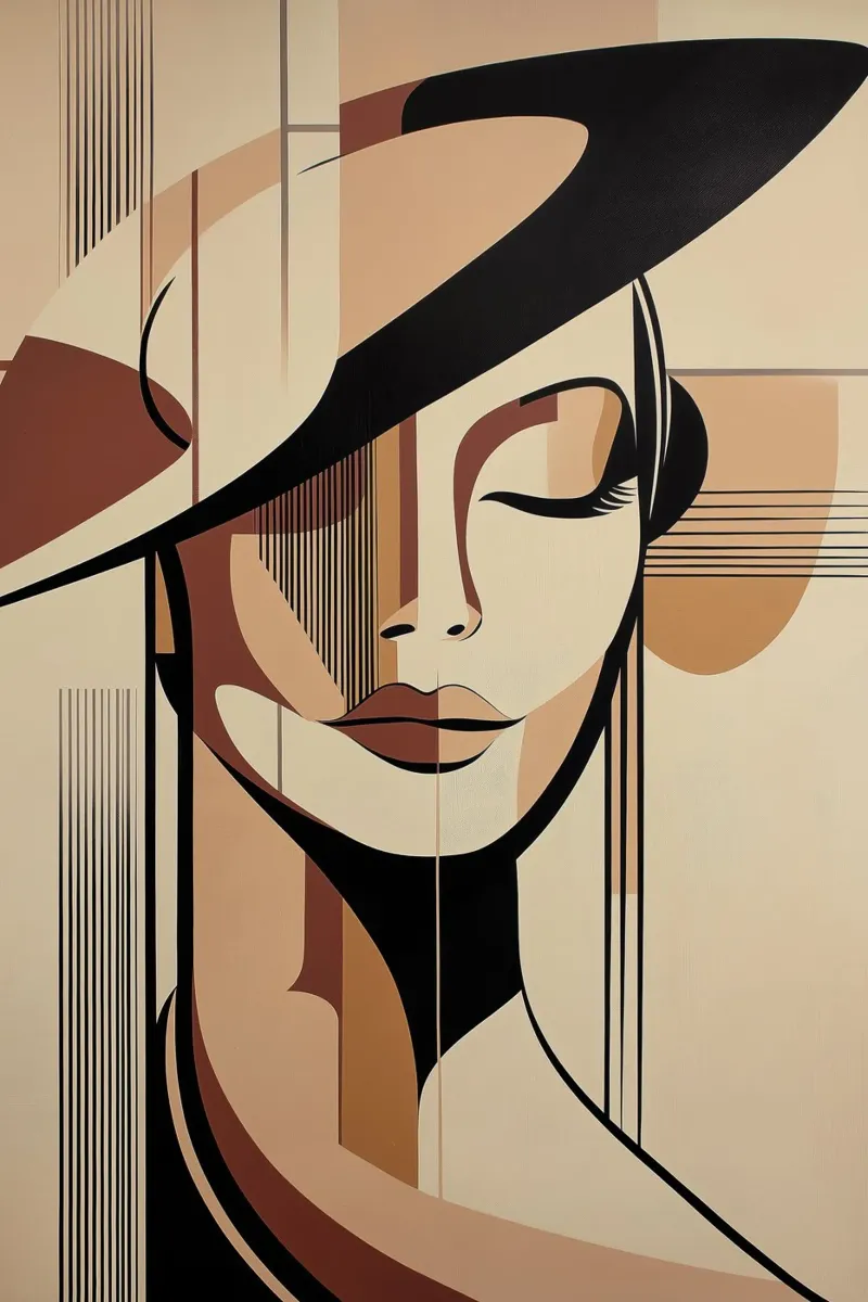 Femme abstraite hahnemühle de Imagine